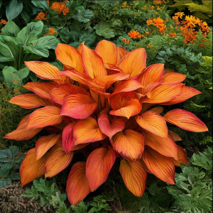 Хоста Солнечный Нектар купить по цене от 605р. в интернет-магазине «Посадика» с доставкой почтой в в Ахтубинске и по всей России – [изображение №1].